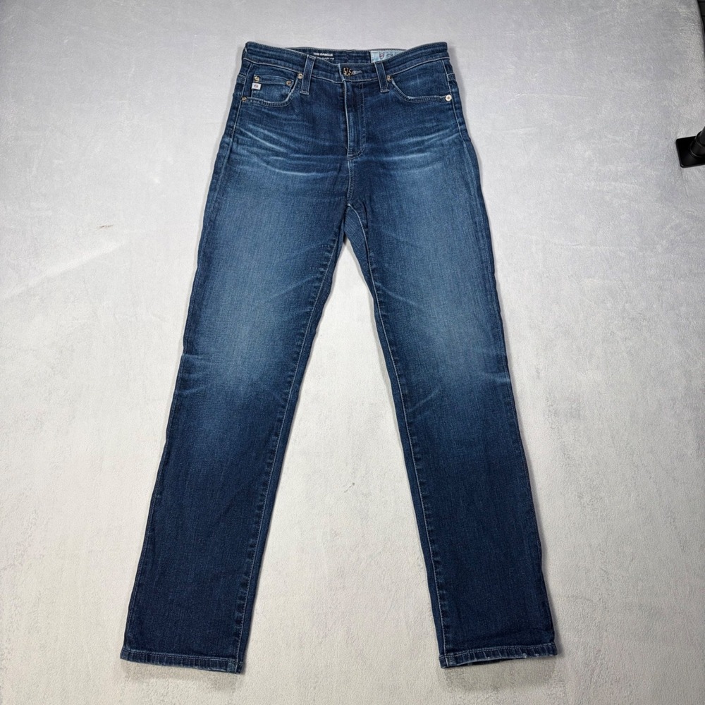 AG Adriano Goldschmied The Isabelle High Rise Straight Crop Jeans 25R Blue